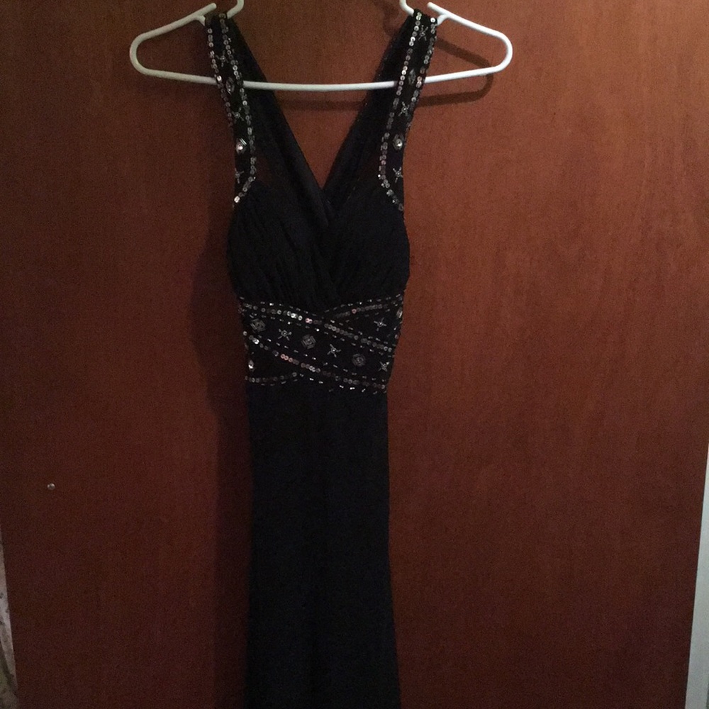 Black Sequin Dress